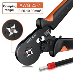 Ferrule Crimping Tool Kit with 2000PCS Wire Connectors, Preciva AWG23-7 Self-adjustable Ratchet Wire Crimping Tool Kit Crimper Plier Set