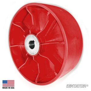 Drive Wheel 6" Glass Filled Nylon Orange (5/8 bore)