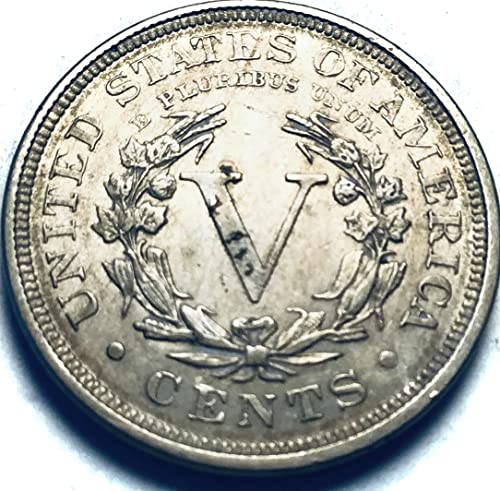 1903 No Mint Mark Liberty V Nickel Seller About Uncirculated