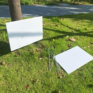 CPTC 10 Pieces Yard Sign Stakes,17" Metal Yard Stakes for Signs