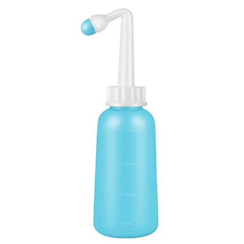 Croing 𝙥𝙤𝙨𝙩𝙥𝙖𝙧𝙩𝙪𝙢 𝙚𝙨𝙨𝙚𝙣𝙩𝙞𝙖𝙡𝙨 350ML Travel Bidet Bottle with Cap - Portable Bidet - The Easy Bidet for Postpartum Essentials ( Green )