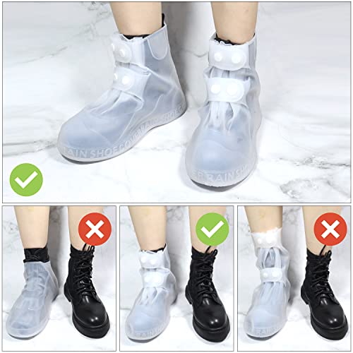 MagicDesign Upgraded Waterproof Silicone Non-Slip Shoe Covers for Rainy Days – Lightweight and Reusable Waterproof Overshoes – Easy to Carry and Practical – Ideal for Multiple Scenarios