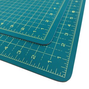 DuroEdge Crafters Kit includes 8.25 inch Safety Ruler, 9x12 Cutting Mat, Snap-off Knife with Refill Blades & case/disposal dispenser