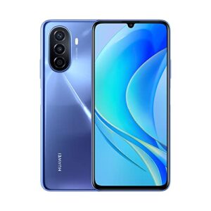 huawei nova y70 dual-sim 128gb rom + 4gb ram (gsm only | no cdma) factory unlocked 4g/lte smartphone (crystal blue) - international version