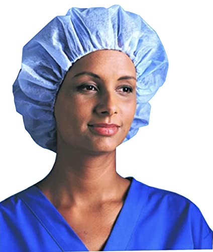 Old South Trading Disposable Bouffant Cap - Hair Net - Hair Nets for Food Service - Surgical Caps for Women and Men - 24 in - 50 Pack