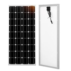 dsj monocrystalline solar panel 100w 18v glass solar panels high efficiency module pv power for rv, camper, vehicle caravan