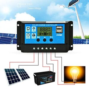 DSJ 12V 18W Solar Panel System 30A Charge Controller 4000W Solar Inverter Kit Complete Power Generation System Set/220V