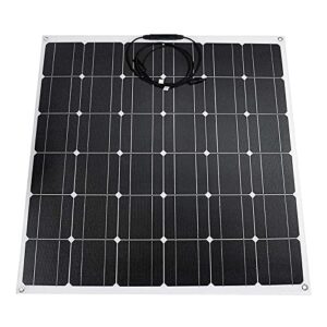 dsj monocrystalline flexible solar panel, 100w 18v outdoor portable solar panels efficiency 24%-26% for homes, rv, boat, uneven surfaces