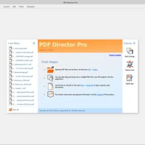 PDF Director Plus – PDF Editor Software compatible with Windows 11, 10, 8 and 7 – Edit, Create, Scan and Convert PDFs – 100% Compatible with Adobe Acrobat