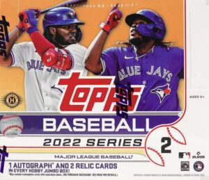 2022 topps series 2 mlb baseball jumbo box (10 pks/bx)