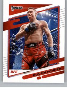2022 donruss ufc #29 dustin poirier lightweight official mma trading card in raw (nm or better) condition