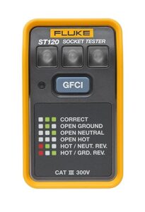 fluke st120 gfci socket tester without beeper