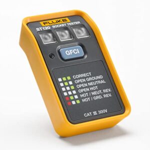 Fluke ST120 GFCI Socket Tester Without Beeper