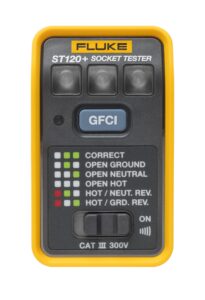 fluke st120+ gfci socket tester with audible beeper