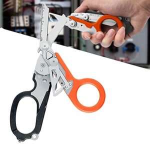 elegital emergency response shears, stainless steel foldable scissors pliers, outdoor camping rescue scissors tools