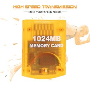 Suncala Memory Card Compatible with Gamecube and Wii Console, 1024MB Memory Card for Nintendo Gamecube