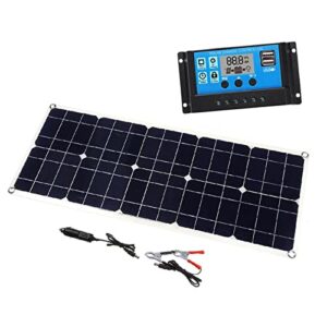 50w 5v/18v solar panel usb output monocrystalline solar panel ip65 water-resistant with 10a solar charge controller regulator for car yacht batterys boat charger