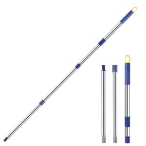 telescopic replacement handle spin mop pole handle replacement 54" extended handle, thickened stainless steel commercial mop handle cleaning tool accessories for floors, waals, ceilings, windows