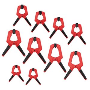 powertec 71625v heavy duty spring clamp set from 2" - 4" | 10 clamps w/ 4 assorted sizes