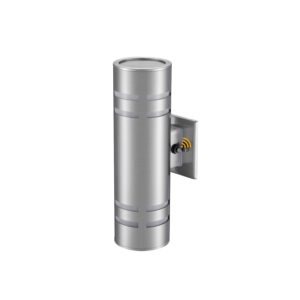 tengxin outdoor wall light,dusk to dawn modern outdoor wall sconce with stainless steel cylinder,brushed nickel finsh wall mount light,e26 socket,ip65 waterproof,ul listed. ?brushed nickel ?