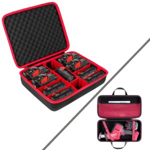 hard case for milwaukee m18 18v battery and charger + m18 fuel hackzall reciprocating saw 2719-20