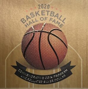 2020 p basketball hall of fame silver dollar dollar us mint brilliant uncirculated