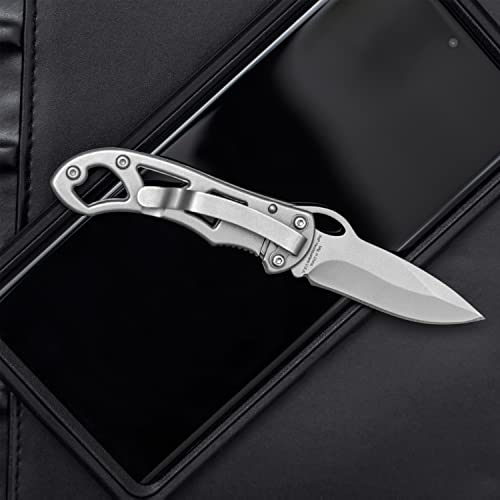 Maxam Folding Pocket Knife - Stainless Steel Blade, Handle, Frame Lock - Small Tactical Knife with Clip
