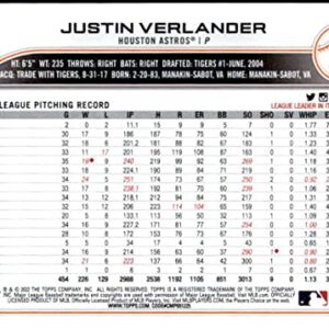 2022 Topps Opening Day #103 Justin Verlander Houston Astros MLB Baseball Trading Card