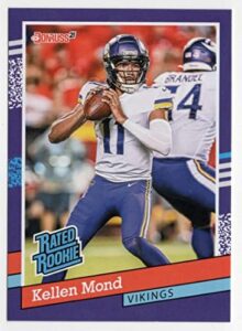 kellen mond rc 2021 panini instant rated rookie retro /2231#bw21 vikings cond nfl football