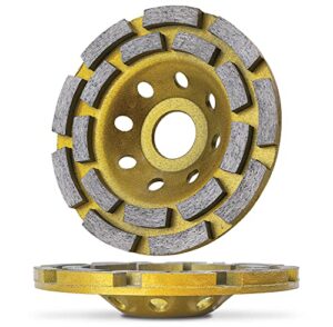 ace-tools concrete grinding wheel 4 1/2 for angle grinder, 4.5 inch concrete grinder wheel for grinding concrete,cement, masonry stones, granite and marble,18 segment diamond cup wheel 7/8" arbor hole