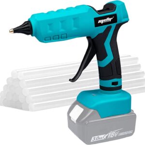 100W Cordless Hot Glue Gun for Makita 18v Lithium Battery (Battery NOT Included) with 20 Glue Sticks Portable Battery-Powered Glue Gun for Arts & Craft DIY Project & Festival Decoration