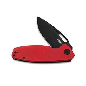 KUBEY Tityus KU322J Folding Pocket Knife with 3.39" Drop Point Blade G10 Handle for Outdoor Camping Everyday Carry