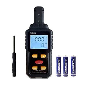 justmetr emf meter, 3 in 1 digital emf tester, electromagnetic field radiation detector hand-held lcd emf detector for home emf inspections, office, outdoor and ghost hunting…