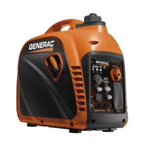 generac gp2200i portable inverter generator - quiet and powerful 2,200-watt, gas-powered - ideal for home, rv, camping - solar panel compatible