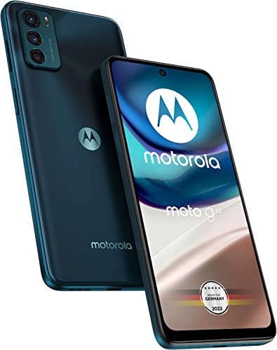 Motorola Moto G42 Dual-SIM 64GB ROM + 4GB RAM (GSM Only | No CDMA) Factory Unlocked 4G/LTE Smartphone (Atlantic Green) - International Version