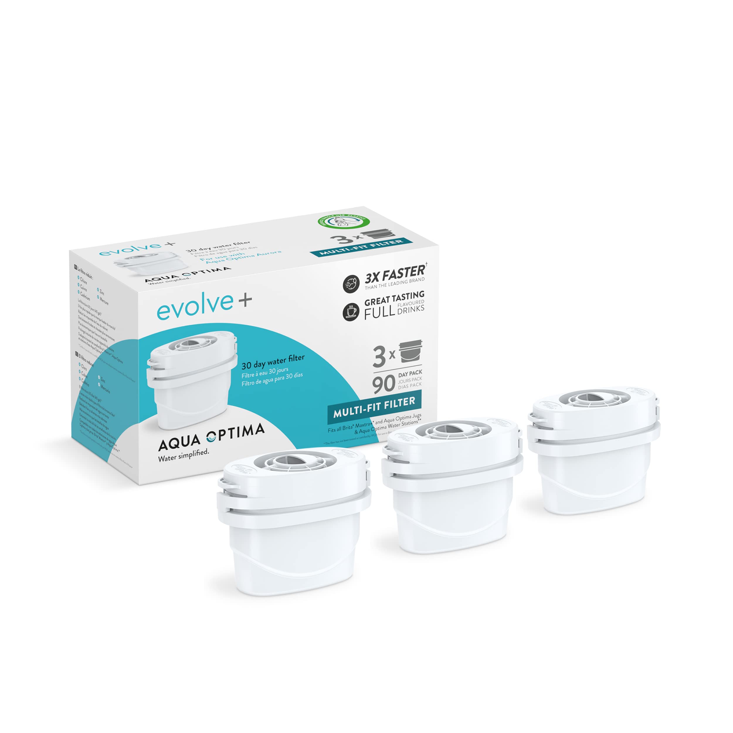 Aqua Optima 3 Pack Evolve+ Filter