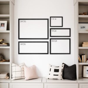 Personalized Dry Erase Wall Calendar with Custom To do list and Notes Organization Sections | Large Whiteboard Calendar (24" W x 18" H, White-Washed Frame)