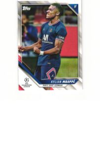 kylian mbappe 2021-22 topps uefa champions league soccer card #200 paris saint-germain