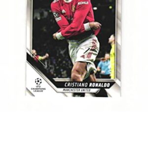 CRISTIANO RONALDO 2021-22 Topps UEFA Champions League Soccer #100 Card Manchester United Portugal