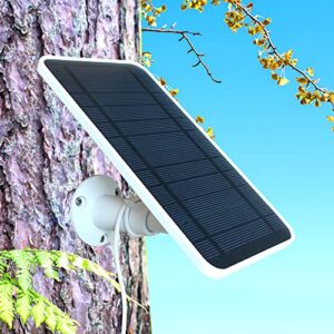 DIANMU Solar Panel Compatible with SimpliSafe Outdoor Security Camera,with 13FT Weatherproof Cable and Aluminum Alloy Adjustable Mount (2 Pack)