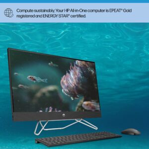 HP All-in-One Bundle PC, 27" FHD Micro-Edge Display, 12th Generation Intel Core i7 Processor, Iris X Graphics, 12 GB RAM, 256 GB SSD+1 TB, Windows 11 Pro OS, Wi-Fi (27-cb1072, 2022)