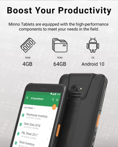 Minno Apex 6" Rugged Android Handheld Tablet with Scanner (6")