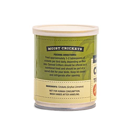Fluker's Culinary Coop Canned Crickets Chicken Treat, All-Natural and Packed with Protein, 2.75oz