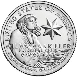 2022 p,d,s bu american women quarter wilma mankiller quarter choice uncirculated us mint 3 coin set