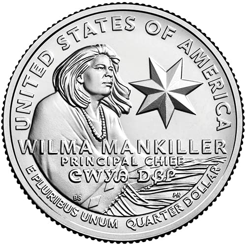 2022 P,D,S BU American Women Quarter Wilma Mankiller Quarter Choice Uncirculated US Mint 3 Coin Set