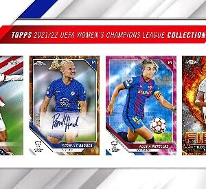 2021/22 Topps Chrome UEFA Women's Champions League Soccer HOBBY box (18 pks/bx)