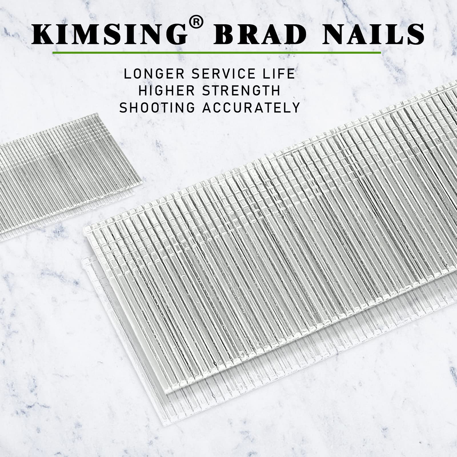 18 Gauge 1/2-Inch Brad Nails - 5,000 Count - F12 Galvanized Finish Nails for 18GA Brad Nailers