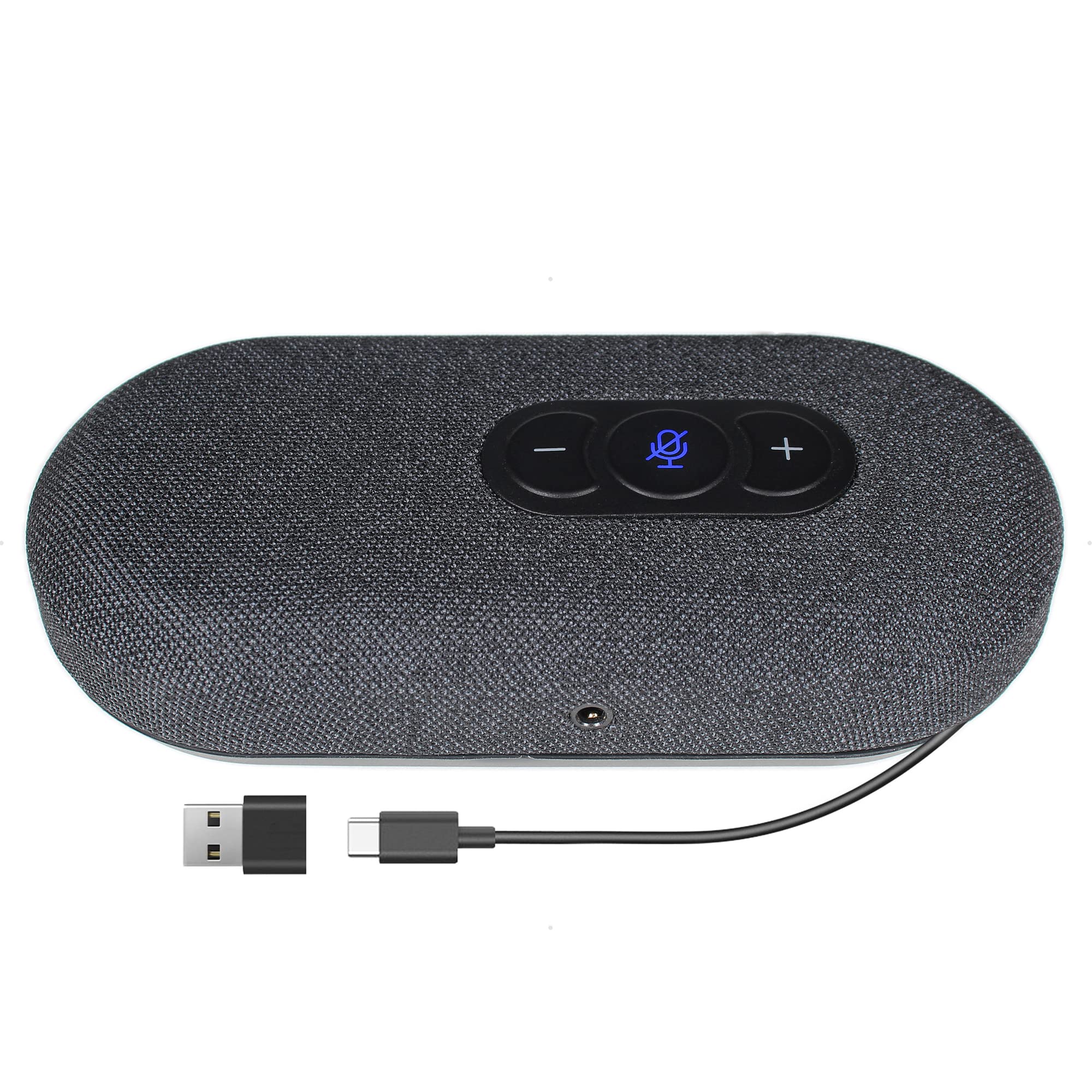 USB Speakerphone, Conference Computer Speaker with Microphone for Virtual Meetings, 360° Voice Pickup, Echo CancellationNoise Reduction, Plug and Play, Compatible with Zoom, Teams, Skype and more