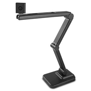 vizolink 8mp document camera & webcam with noise-canceling microphone, a3-size capture, auto focus, 3-levels adjustable brightness, for live demo, home office, remote teaching