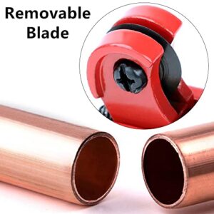 Mini Copper Pipe Tubing Cutter - Adjustable Mini Tube Cutter for Copper Metal, Plastic, Brass, Thin Stainless Steel for （1/8 inch -7/8 inch）/ (3-22mm) OD Pipes)